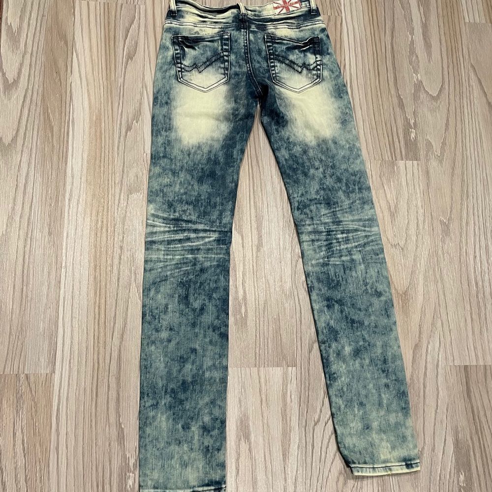 Machine Acid Wash Jeans - Picture 4 of 9